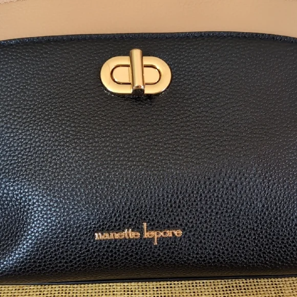 Nanette Lepore Black and Tan Purse - Picture 3 of 16